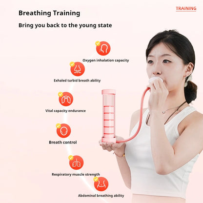 Adjustable Diaphragm Breathing Dumbbell Trainer