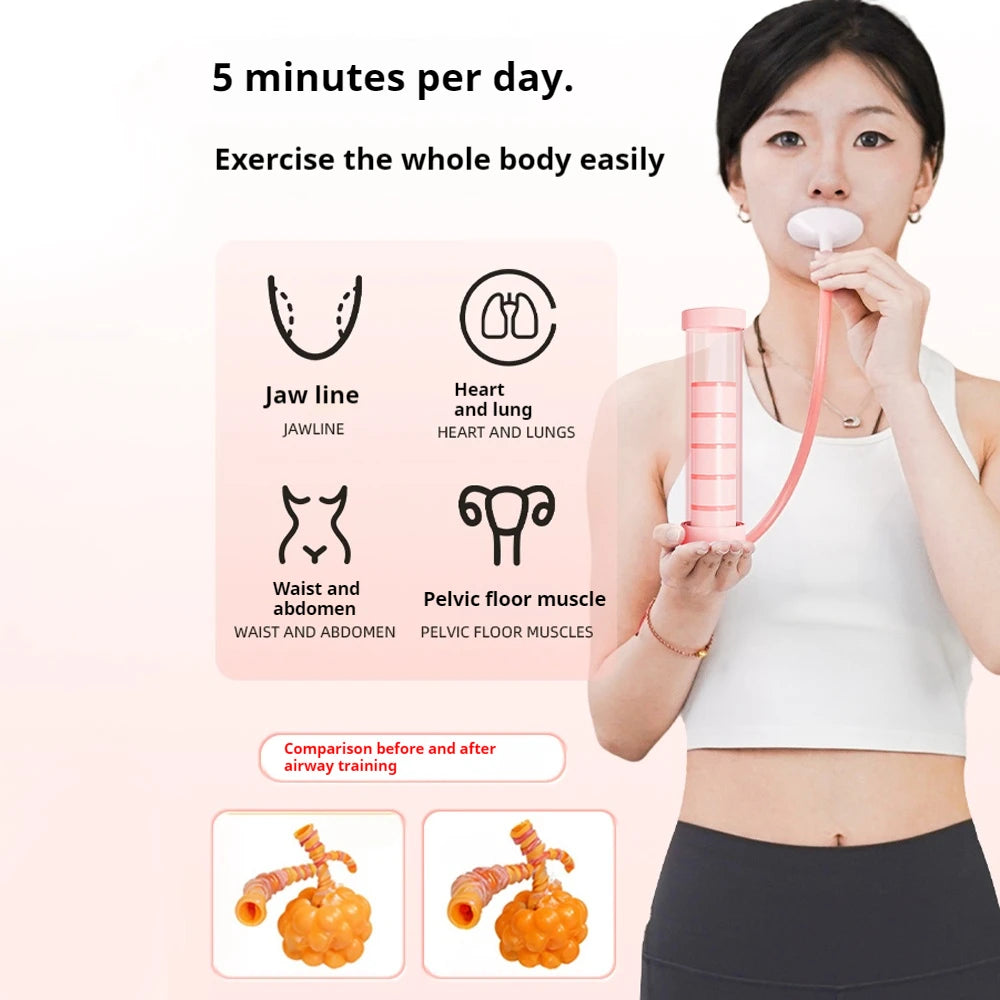 Adjustable Diaphragm Breathing Dumbbell Trainer