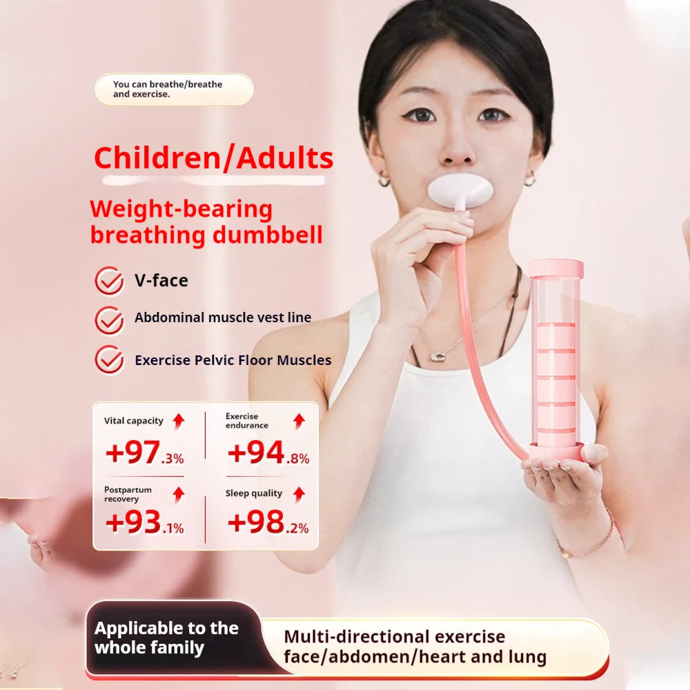 Adjustable Diaphragm Breathing Dumbbell Trainer